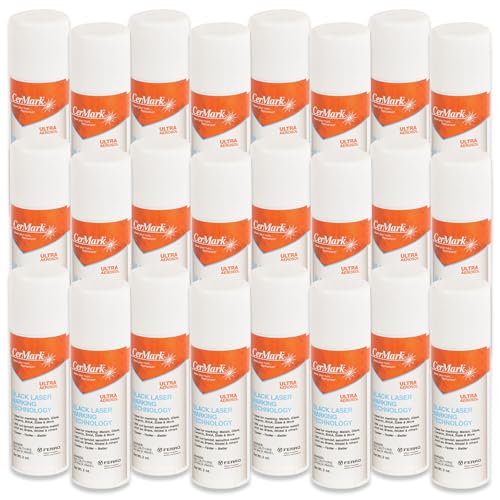 Ultra Aerosol Spray for Black Laser Marking. Great for Stainless (24 Count)