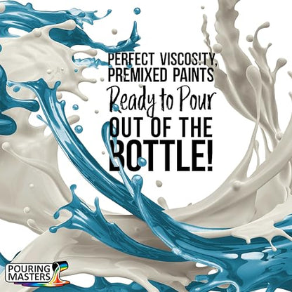Pouring Masters Ice Blue Metallic Pearl Ready to Pour Acrylic Pouring Paint (32 Fl Oz)