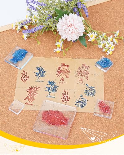 7 Pcs Acrylic Stamp Blocks (7 Count)