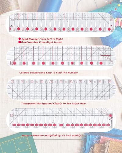 Quilting Rulers for Quilter Precise Fabric Cutting