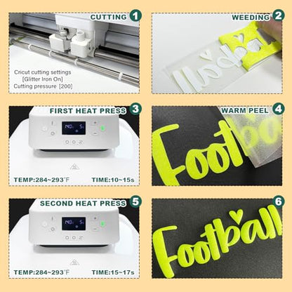 Glitter Puff Heat Transfer Vinyl