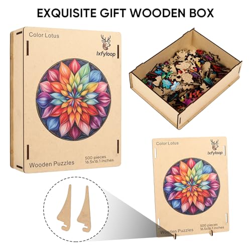 Mandala Wooden Puzzle (500 Count)