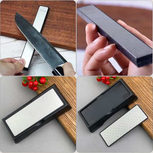 Diamond Sharpening Stone Set & Knife Sharpener Whetstone Kit