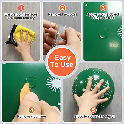 504 Pcs Clear Removable Adhesive Dots (504 Count)