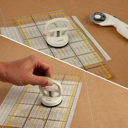 Suction Cup Quilting Ruler Handle