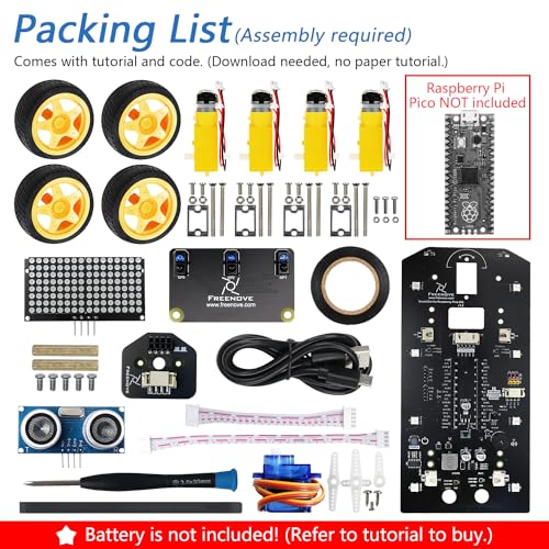 4WD Car Kit for Raspberry Pi Pico