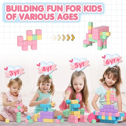 32pcs Magnetic Blocks Building Cubes for Kids (32 Count)