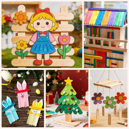 5400pcs Popsicle Sticks for Crafts (5400 Count)