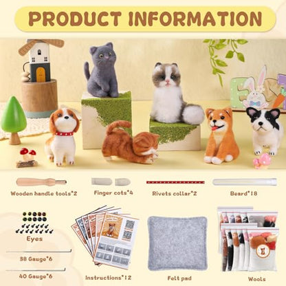 12 Pcs Needle Felting Kit