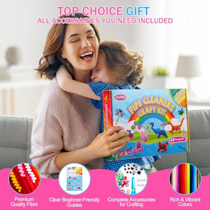 800pcs Pipe Cleaners Crafts Kit