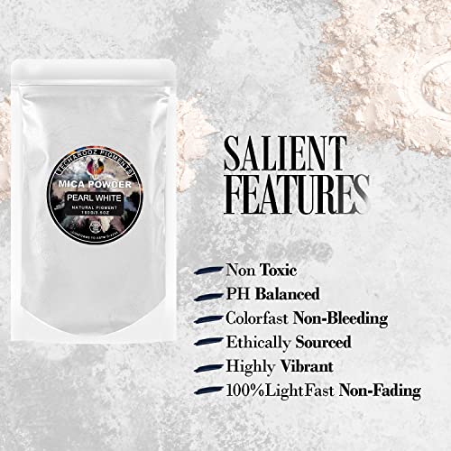 Pearl White MICA Powder for EPOXY Resin 100G (3.5 Ounce)
