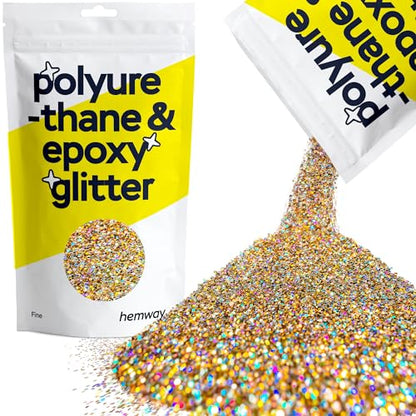 Resin Glitter Gold Silver Holographic 100g Fine (3.5274 Ounce)
