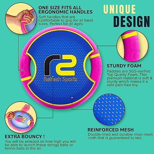 Paddle Ball Game For Kids (4 Count)