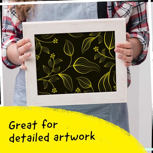 4 Dual Tip Yellow Paint Marker Pen