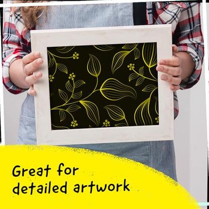 4 Dual Tip Yellow Paint Marker Pen