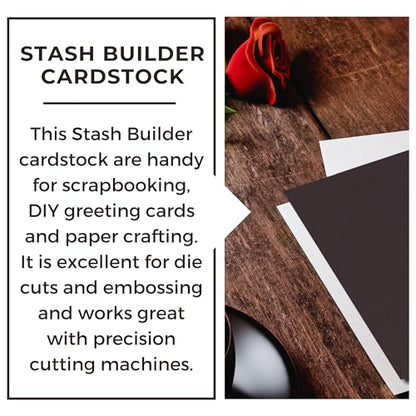 PA Paper Accents Stash Builder Cardstock 8.5" x 11" Chocolate Brown