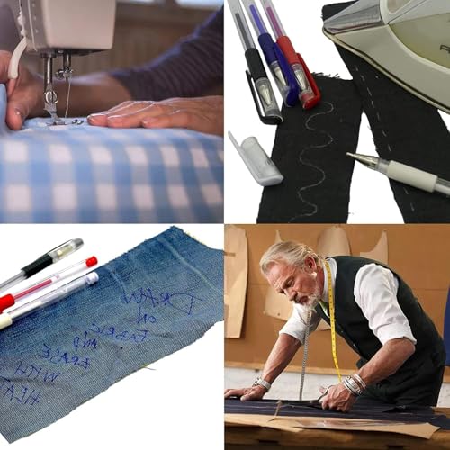 4 Pcs Heat Erasable Pens for Fabric with 12 Refills (16 Count)