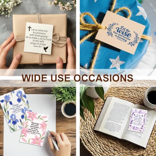 6Pcs Christian Bible Verse Clear Stamps for Card Making Easter Blessing 20 Craft Ink Pad 3 Acrylic Stamp Block Silicone Stamp with Greeting Words Rubber Stamps for Crafting DIY Scrapbooking (29 Count)