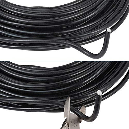 32.8 Feet 5mm Black Aluminum Wire Bendable Metal Craft Wire for Beading Sculpting Jewelry Making (32.8 Foot)