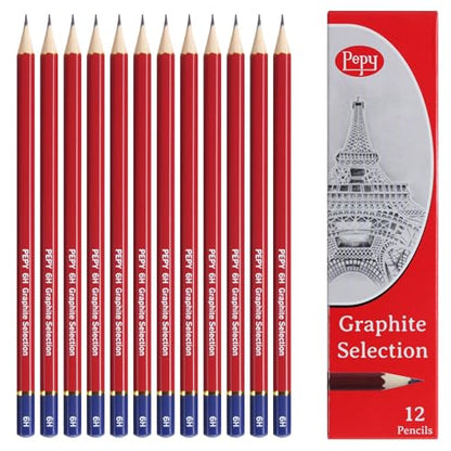 Graphite Professional Drawing Pencils (12 Count)