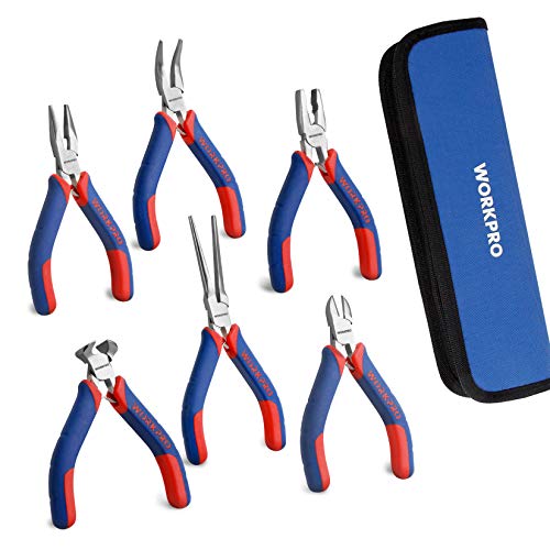 6 piece Mini Pliers Set with Pouch (6 Count)