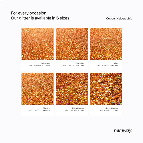 Resin Glitter Copper Holographic 100g Microfine (3.5274 Ounce)