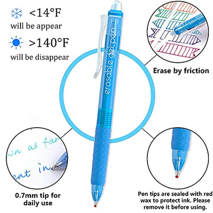 26 Colors Erasable Gel Pens (26 Count)