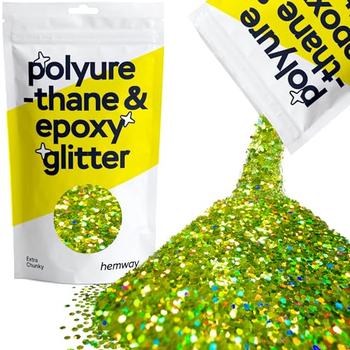 Resin Glitter Lime Green Holographic 100g Extra Chunky (3.5274 Ounce)
