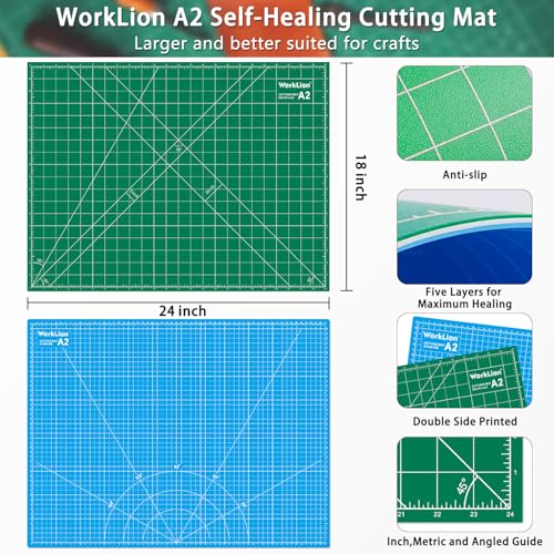 18'' x 24'' Large Self Healing PVC Cutting Mat