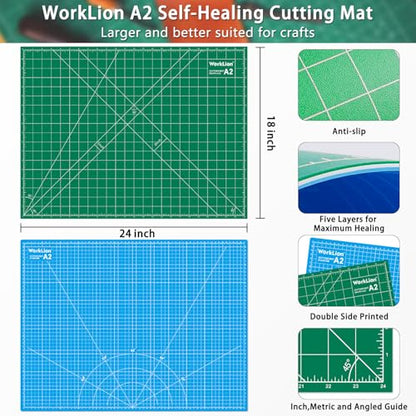 18'' x 24'' Large Self Healing PVC Cutting Mat