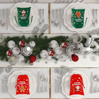 Christmas Bags with Drawstring (12.1695 Ounce)
