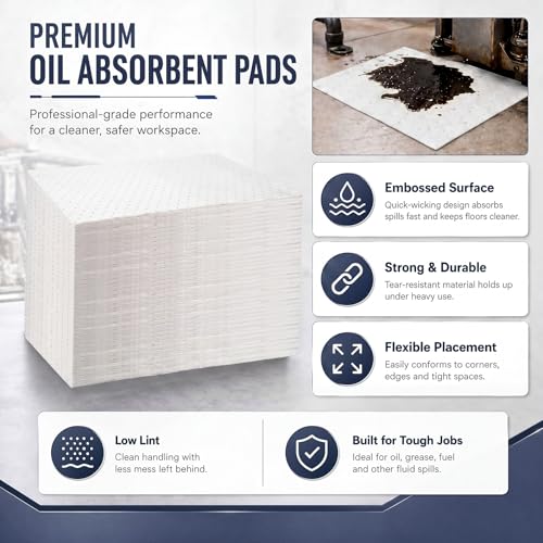 100 Pcs Oil Absorbent Pad for Spill