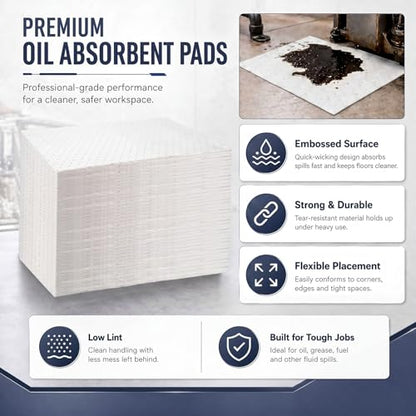 30 Pcs Oil Absorbent Pad for Spill (30 Count)