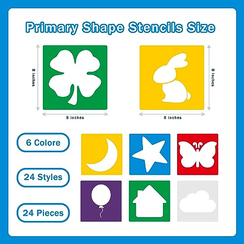 24 Pieces Stencils