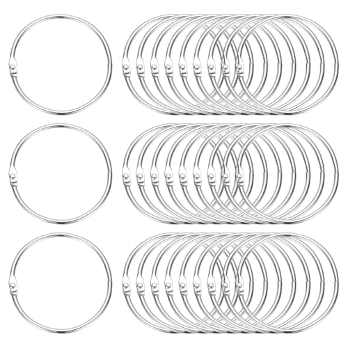 2.2" x 2.4" Loose Leaf Binder Rings (30 Count)