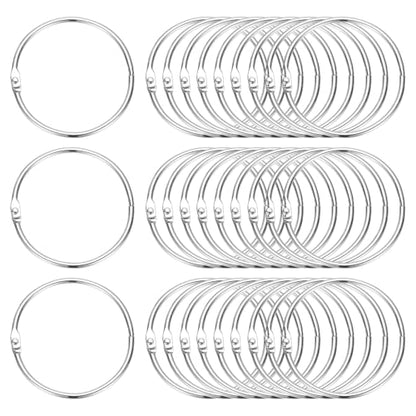 2.2" x 2.4" Loose Leaf Binder Rings (30 Count)