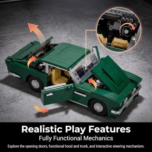 Classic Muscle Sports Racing Car Building Set (1253 Count)