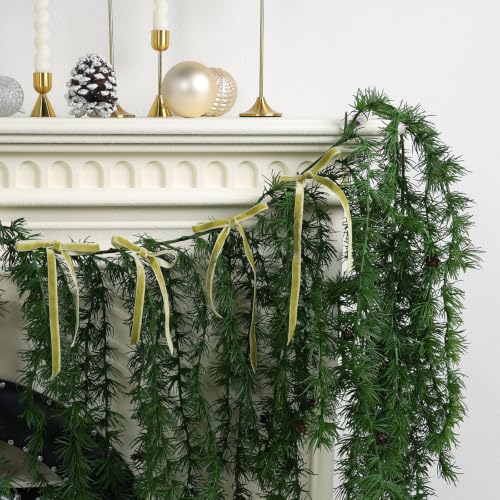 Olive Thin Velvet Ribbon