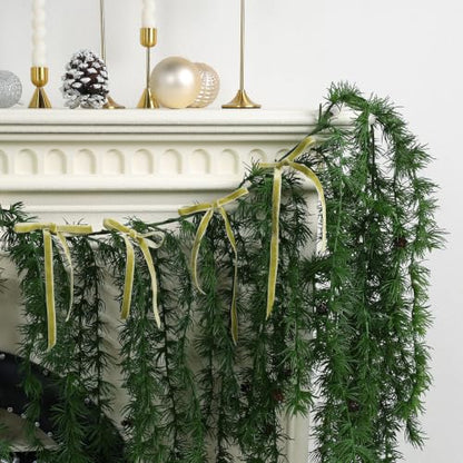Olive Thin Velvet Ribbon