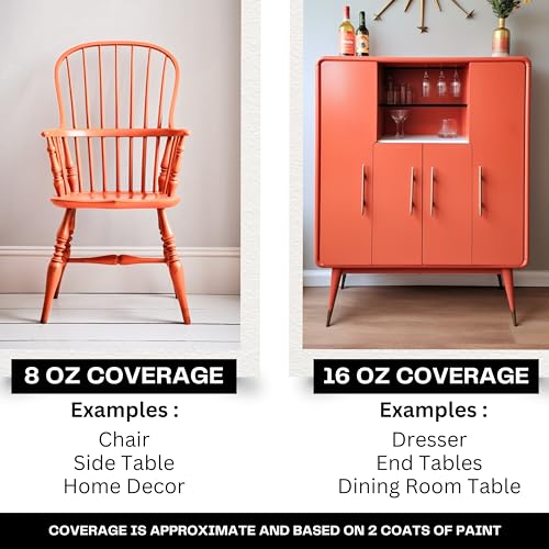 Chalk Paint Matte Coral Orange (16 Fl Oz)
