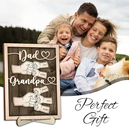 Personalized First Dad Now Grandpa Gift from Grandkids