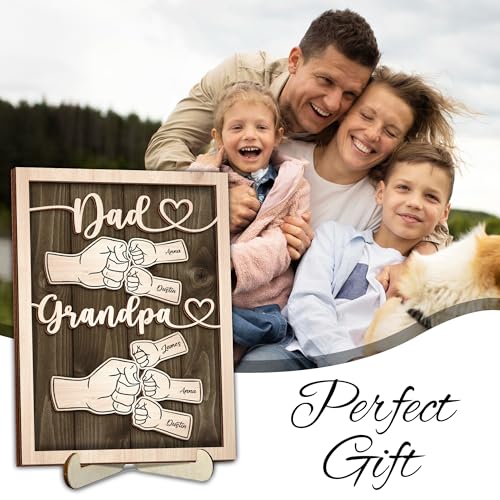 Personalized First Dad Now Grandpa Gift from Grandkids
