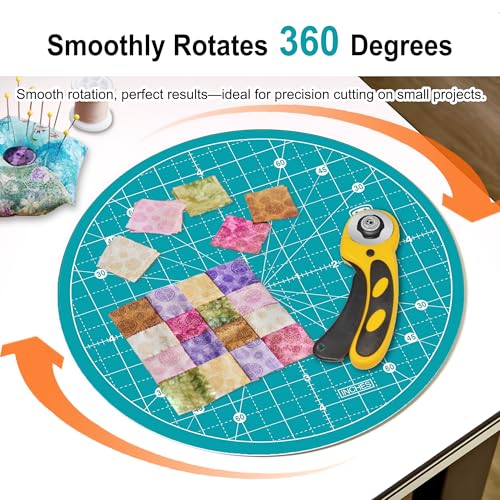 10"x10" Round Rotating Cutting Mat