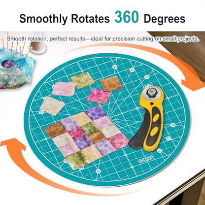 10"x10" Round Rotating Cutting Mat