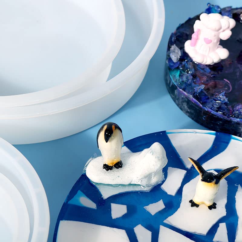 4 Deep Silicone Molds for Resin