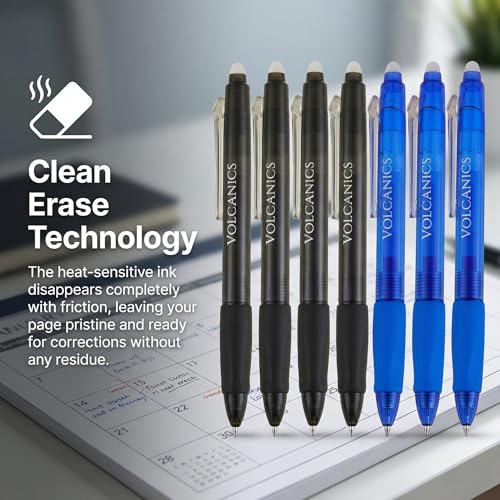 Retractable Clicker Erasable Gel Pens (36 Count)