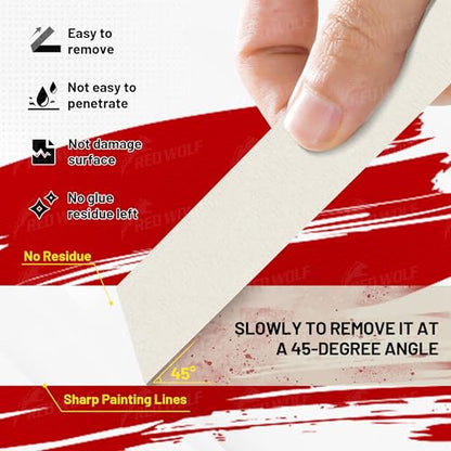 1.41" x 60 Yards Masking Tape 3 Pack (3 Count)