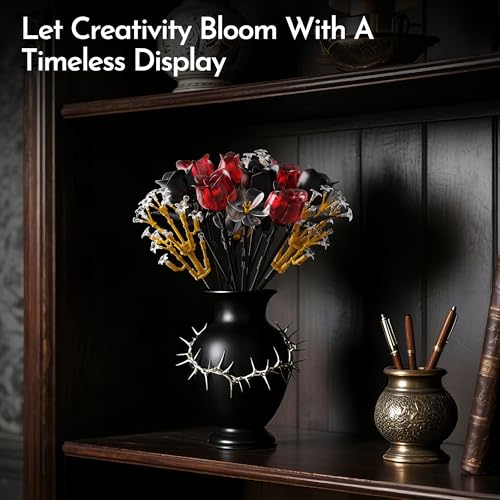 Rose Flower Bouquet Building Set for Adults