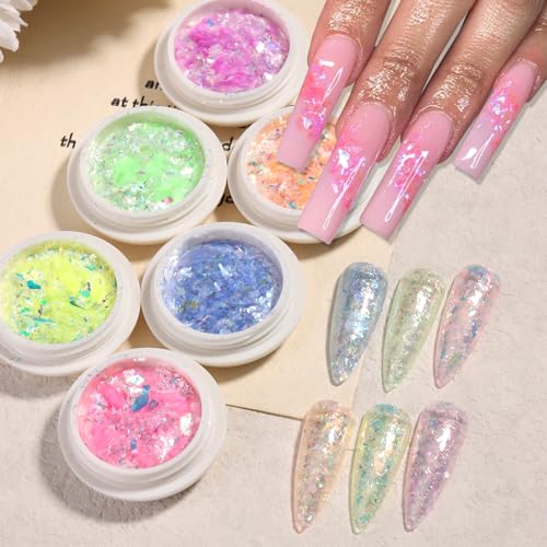 Holographic Opal Nail Art Glitter Flakes