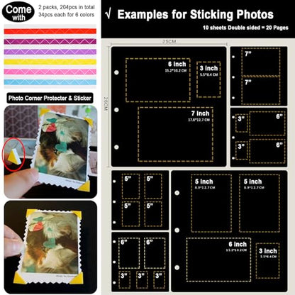 10 Sheets Double Sided 9.84 x 10.24 inch Refill Pages (10 Count)